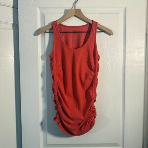 EUC - Athleta Pure Tank - Saffron Red Heather - Size Small